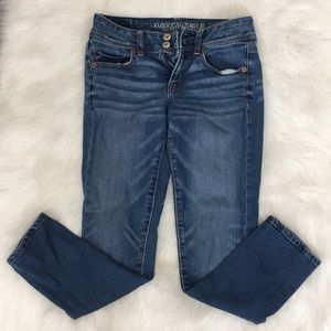 American Eagle skinny crop super stretch